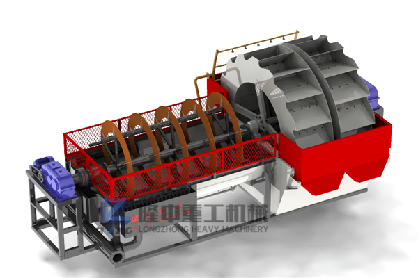 高顏值g效率低污染的隆中洗砂螺旋回收機(jī)